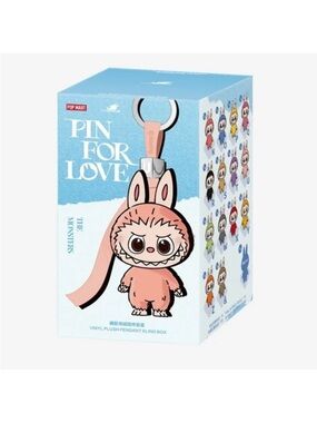 Pin For Love Vinyl Plush Pendant Keychain - Pink Monster